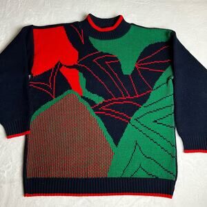 Clifton Place Men’s Women's vintage acrylic Sweater Size Large 1980's